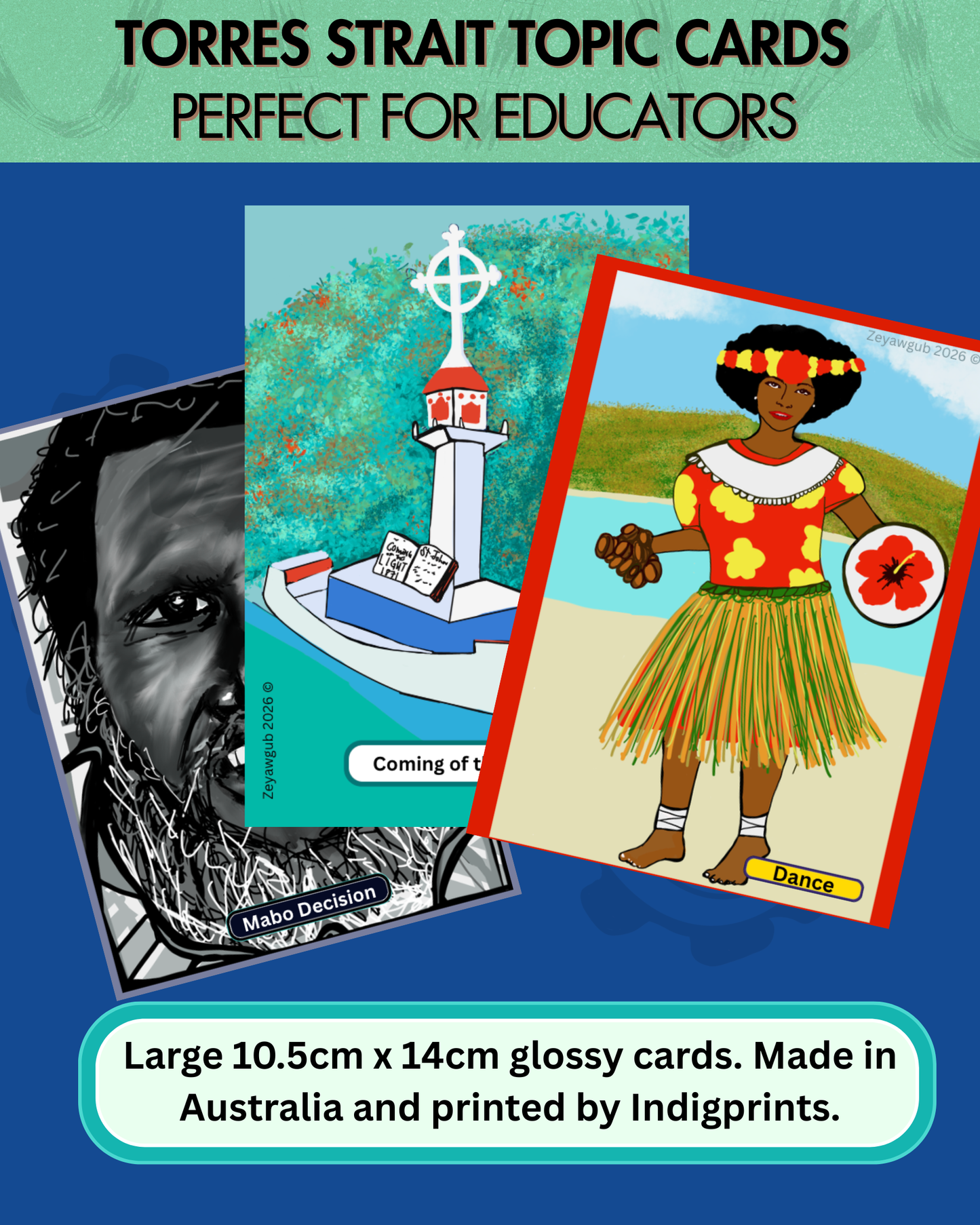 Torres Strait Topic Cards Wholesale Price (Min. Purchase of 10)