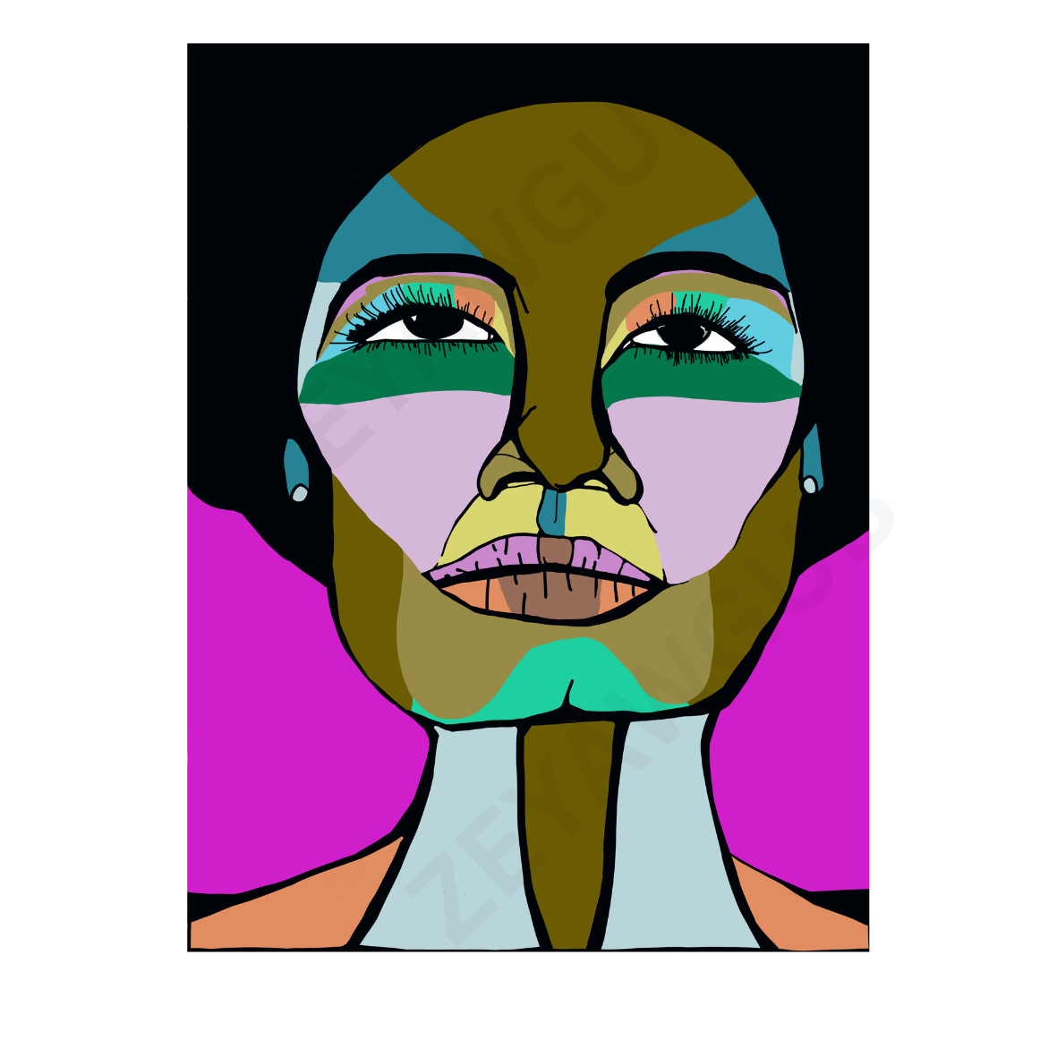 Strong, Blak Matriarchy (Medium Print)